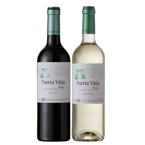 Twin bottle Puerta Vieja Spanish Wine - Celebrate in Style
